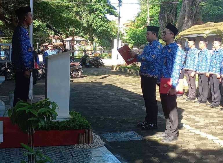 Bapas Pangkalpinang Gelar Upacara Hari KORPRI ke-54 dan Penyerahan SK Kenaikan Pangkat